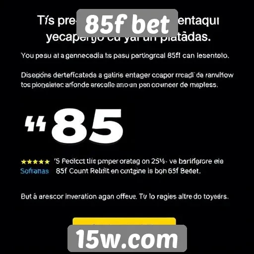 Opinião dos usuários sobre o 85f bet